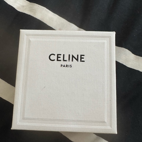 Celine Gold and Black Leather Bracelet - Picture 2 of 9